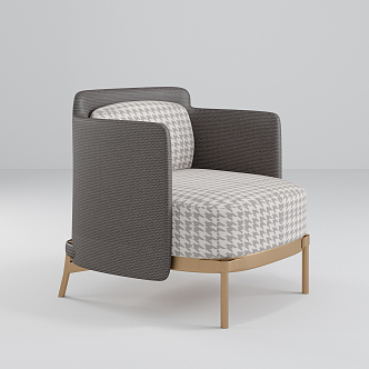 Nordic Single Sofa 3d model