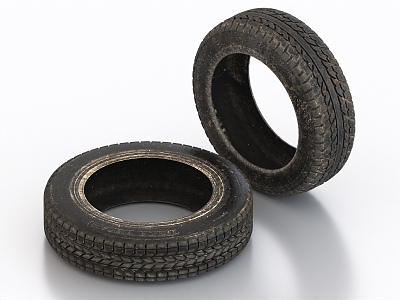 Old tires 3d model