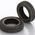 Old tires 3d model