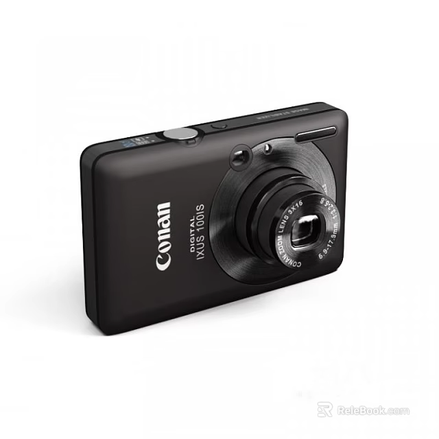 Canon PowerShot ELPH 115 IS Black Compact Digital Camera With Sleek Design 3d model 