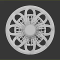 Durable Precision Engineered Metal Circular Spoke Gear Hardware Tool Accessory