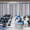 modern command center 3d model