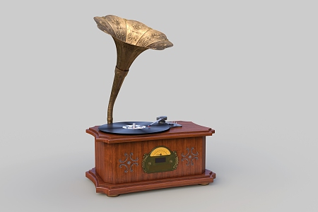 phonograph classical music record vinyl record phonograph 3d model