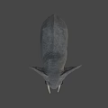 Realistic Gray Elephant with Large Tusks as Game Movie Character
