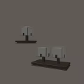 Modern Wall Sconces with Transparent Glass Shades and Metal Brackets for Interior Decor