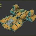 Modern Spaceship Spacecraft 3d model