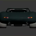 Sleek Deep Blue Sports Car With Streamlined Body And Silver Wheels Design