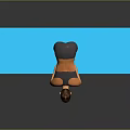 A Woman Doing Forward Bend Exercise On Blue Yoga Mat In Activewear