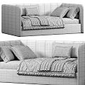 Cozy Kids Bed Design With Soft Upholstered Headboard Plush Pillows And Warm Blanket
