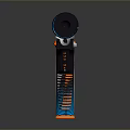 Stealth 091 Futuristic Sci Fi Weapon With Blue Orange Accents And Modern Design