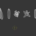Fresh Bananas in Various Stages of Peeled and Unpeeled Arranged on Dark Background