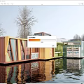 Modern Container Architecture Container Cafe Station Architecture Landscape Architecture 3d model