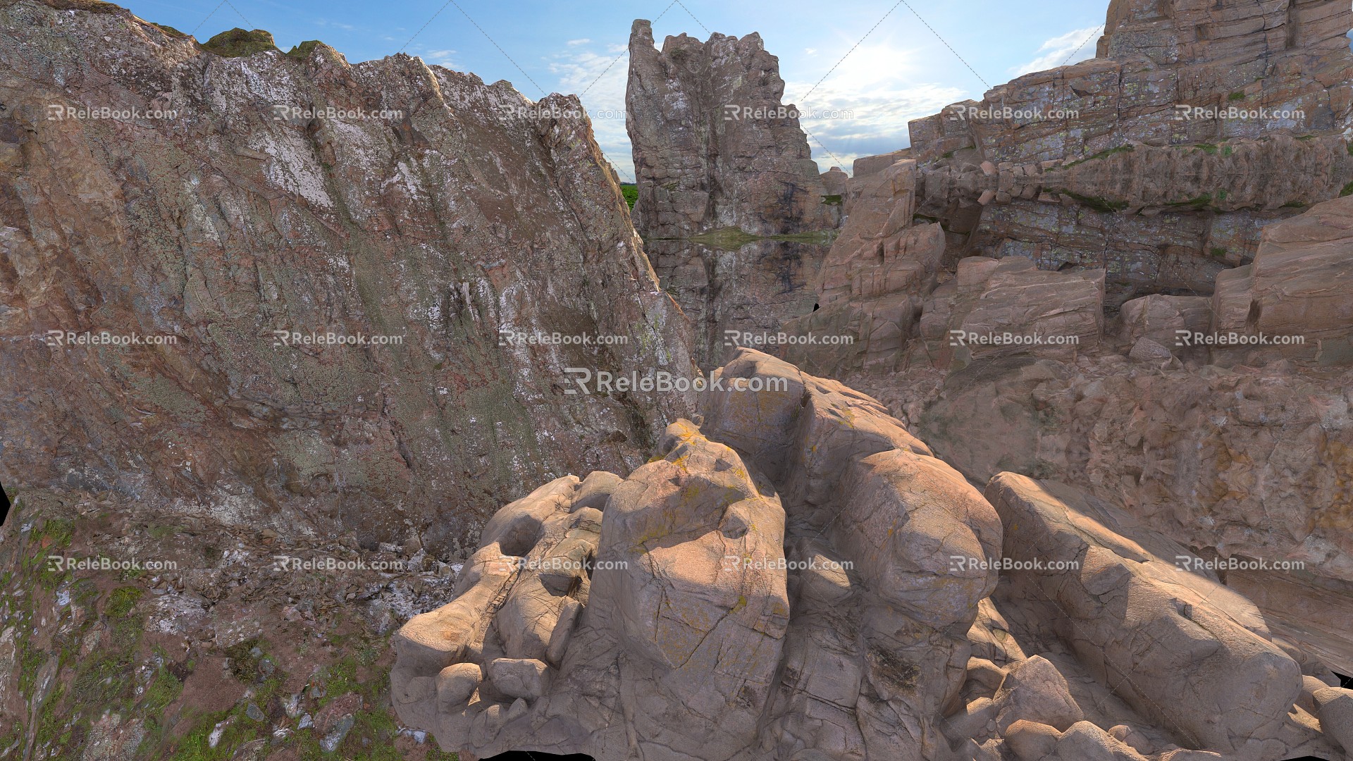 Topography Stone Mountain 3d model