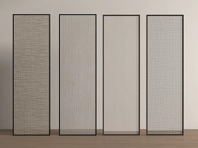 Modern Partition Modern Wire Glass 3d model