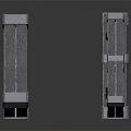Gray Conical Industrial Equipment With Textured Surfaces And Four Units