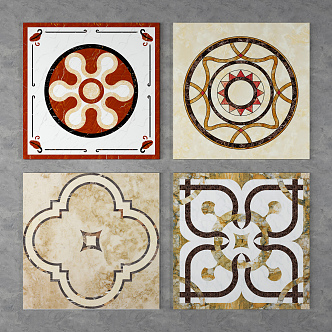 Jianou ceramic tile floor mosaic tile 3d model