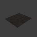 Gray Slate Floor Components With Arranged Tile Pattern And Sunlight Shadow Details 3d model