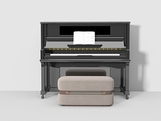 Modern Piano 3d model