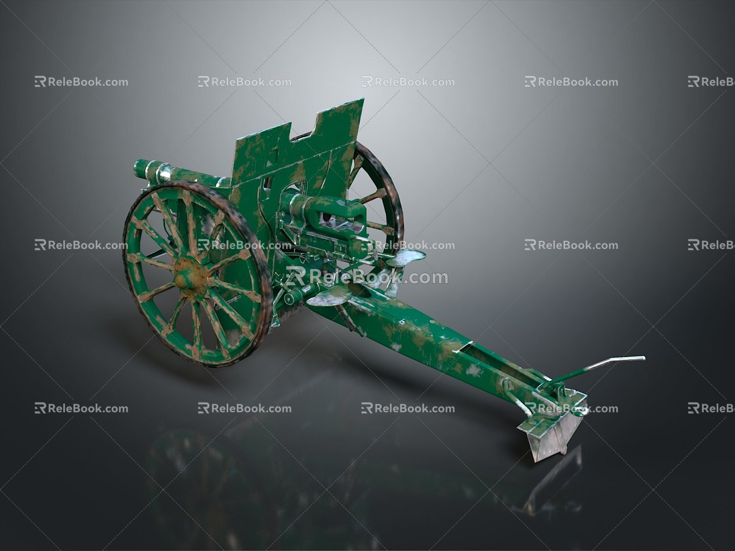 Artillery Gun Artillery Ship Gun Gun Siege Gun Cannon Anti-aircraft Breaking Heavy Gun Heavy Gun 3d model