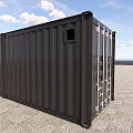 industrial LOFT container multi-door container 3d model
