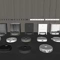 Sweeping robot mopping robot switch socket 3d model
