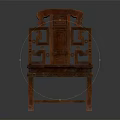 Traditional Chinese Wooden Chair With Intricate Carvings Ornate Details And Classic Design