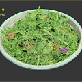 Fresh Healthy Salad Bowl With Leafy Greens Tomatoes And Purple Cabbage