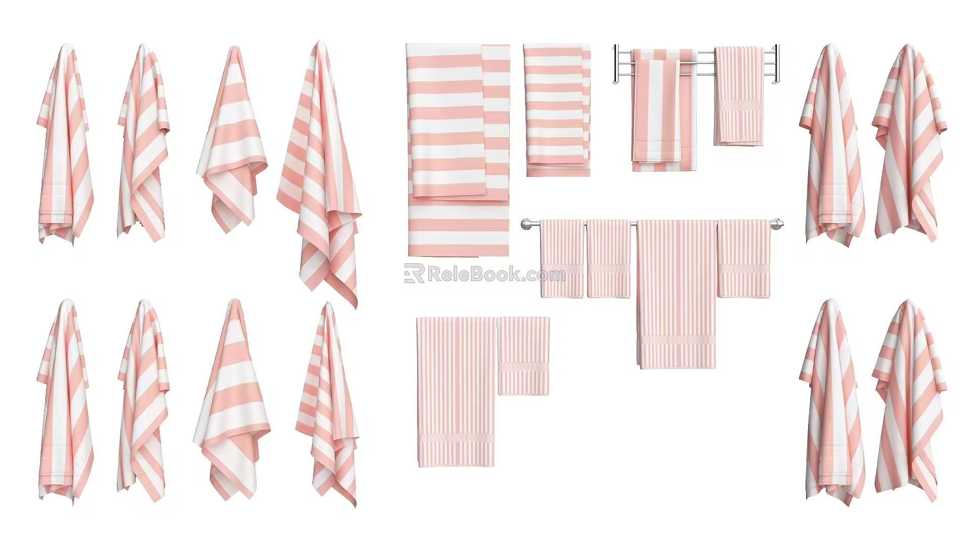 Modern towel 3d model