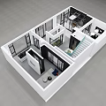 Reduxis System Windows And Doors Display In Spacious Modern Showroom Interior