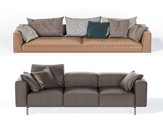 Modern Combination Sofa Double Sofa 3d model