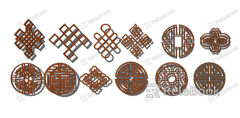 New Chinese-style decorative window model