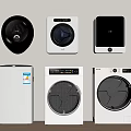 Various Types Of White Washing Machines With Modern Styles For Home Use