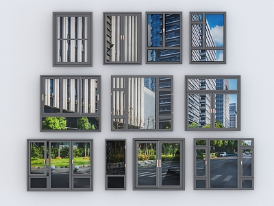 window glass window casement window sliding window aluminum alloy window broken bridge aluminum window bay window glass door floor-to-ceiling window model