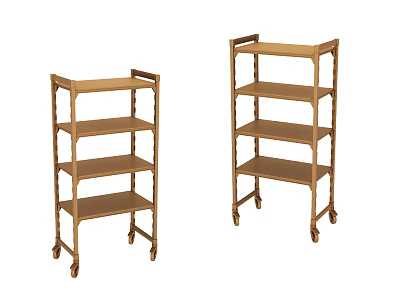 Hardware Tools Storage Racks With Multiple Shelves And Wheels 3d model