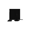 Complete Modern Black Desktop Computer System With Tower Monitor And Keyboard