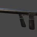 Detailed Black 3D Rendered Pistol With Detachable Magazine And Textured Grip