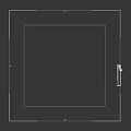 Modern Minimalist Square Ceiling Chandelier With White Light And Black Frame Design