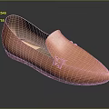 Orange Leather Loafers with Buckle Detail and Black Sole Stylish Casual Footwear for Everyday Wear