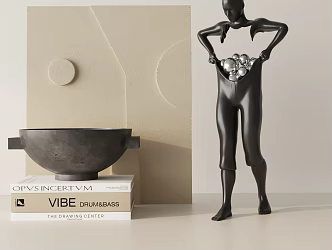 Modern ornaments combination 3d model
