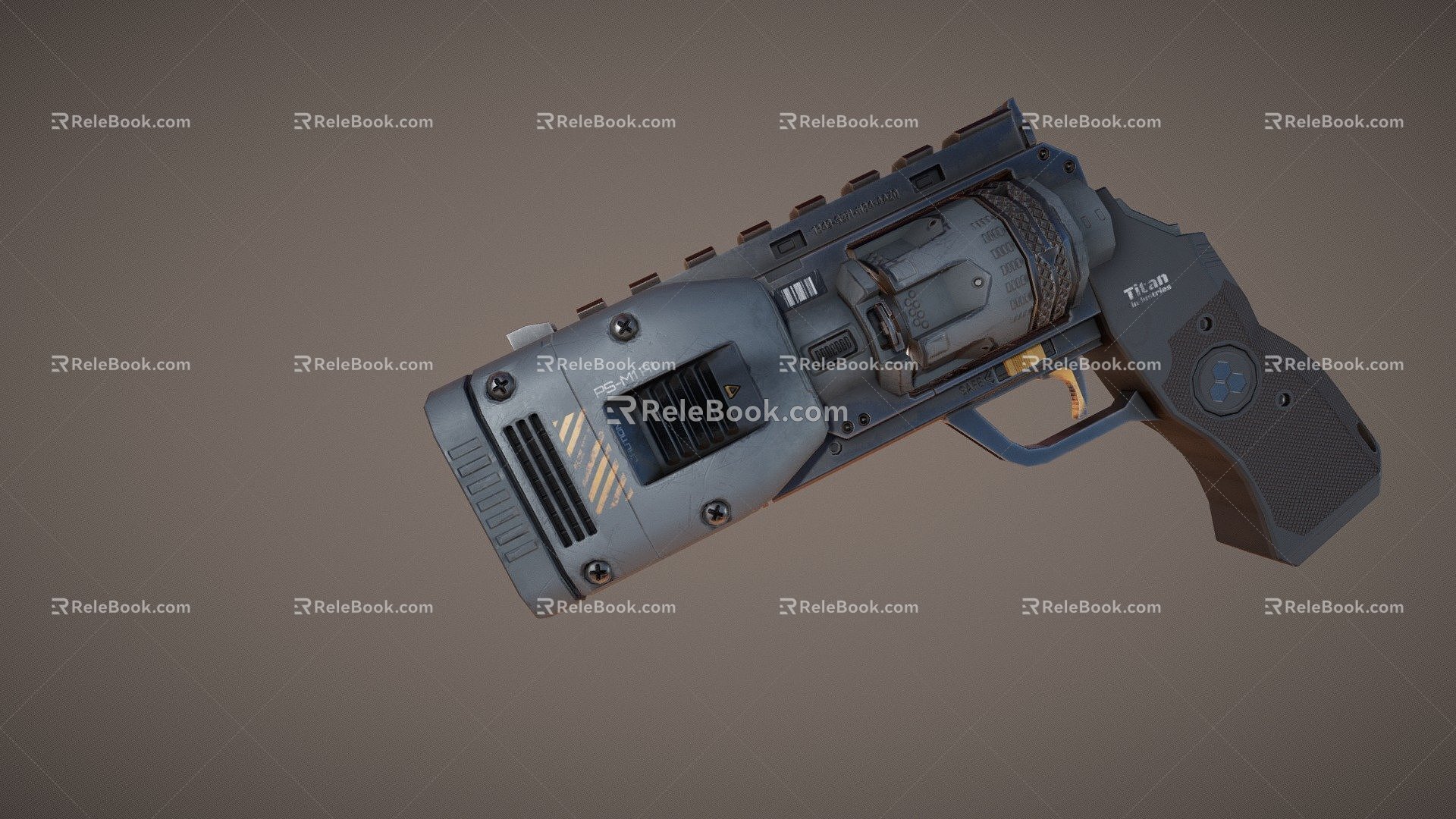 plasma revolver 3d model