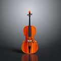 Classic Wooden Violin With Smooth Finish As Home Daily Life Musical Essential