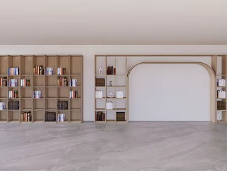 Modern Bookshelf 3d model