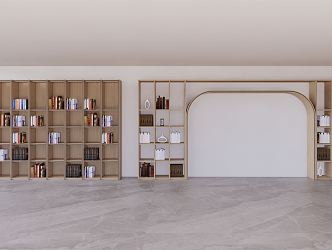 Modern Bookshelf 3d model