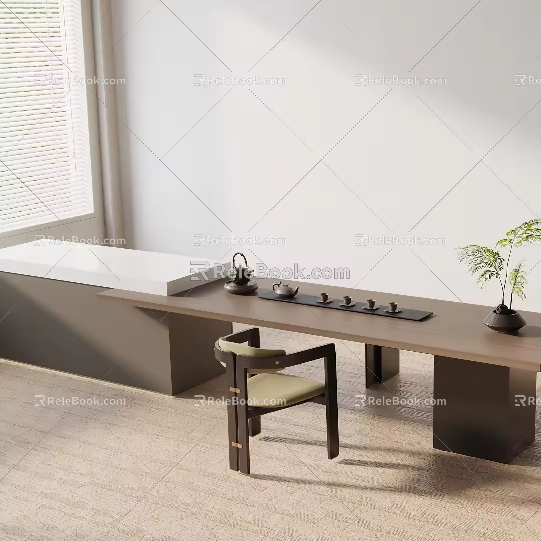 Modern table combination 3d model