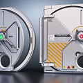 Modern sci-fi hatch door round hatch door round door round sci-fi hatch door sci-fi 3d model