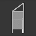 Modern White Display Shelf With Transparent Glass Doors And Smooth Surface For Retail Showcase