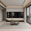 Modern Spacious Living And Dining Room With Panoramic City View Floor To Ceiling Windows