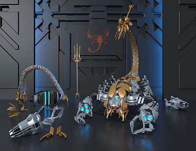 Mechanical Scorpion Technology Beauty Chen 3d model Mechanical Scorpion Technology Beauty Chen 3d model