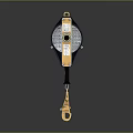 Black and Yellow Safety Fall Arrest Device With Metal Hook And Warning Lights