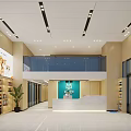 Spacious Pet Supply Store Interior With Front Desk Shelves And Pet Advertisement